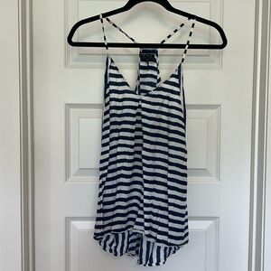 ZOA New York Blue and White Stripe Tank Size M